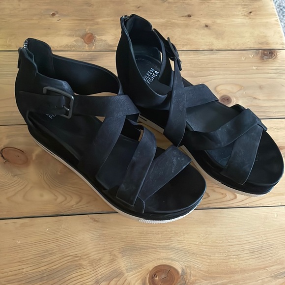 Eileen Fisher Shoes - Eileen Fisher black platforms